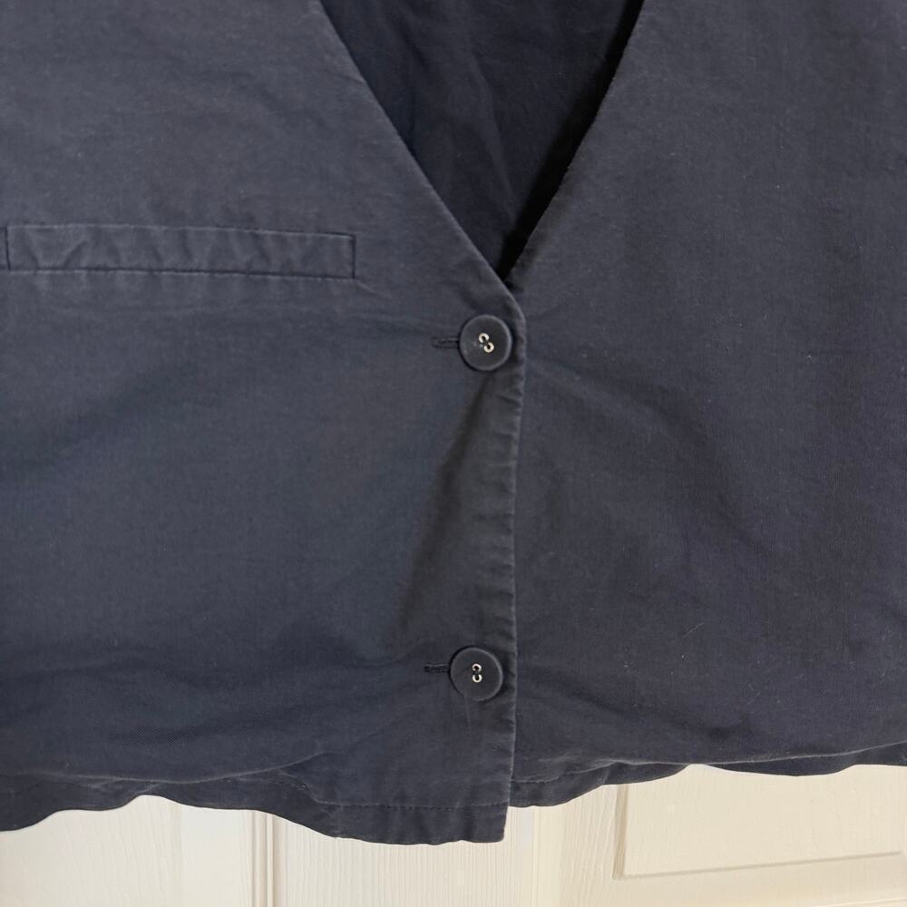 Princess Polly Elianna Black Cropped Button Front Top Short Sleeve V Neck Sz 10 - Picture 5 of 7